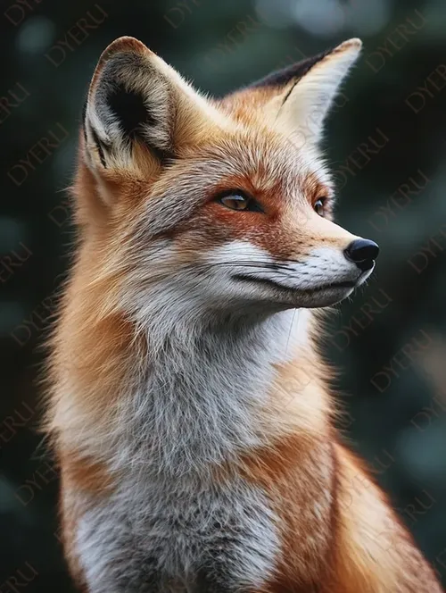 Volpe rossa elegante con pelo lucido in un ambiente naturale