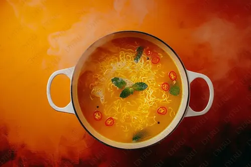 Zuppa di Noodles Aromatica con Peperoncino e Menta
